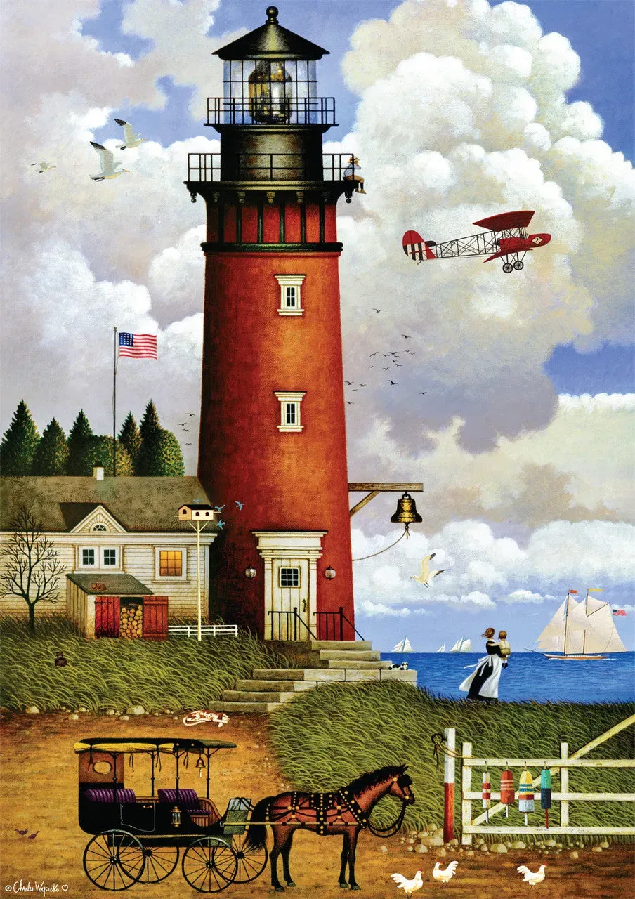 Buffalo Games Charles Wysocki Daddy's Coming Home puslespil 300 brikker