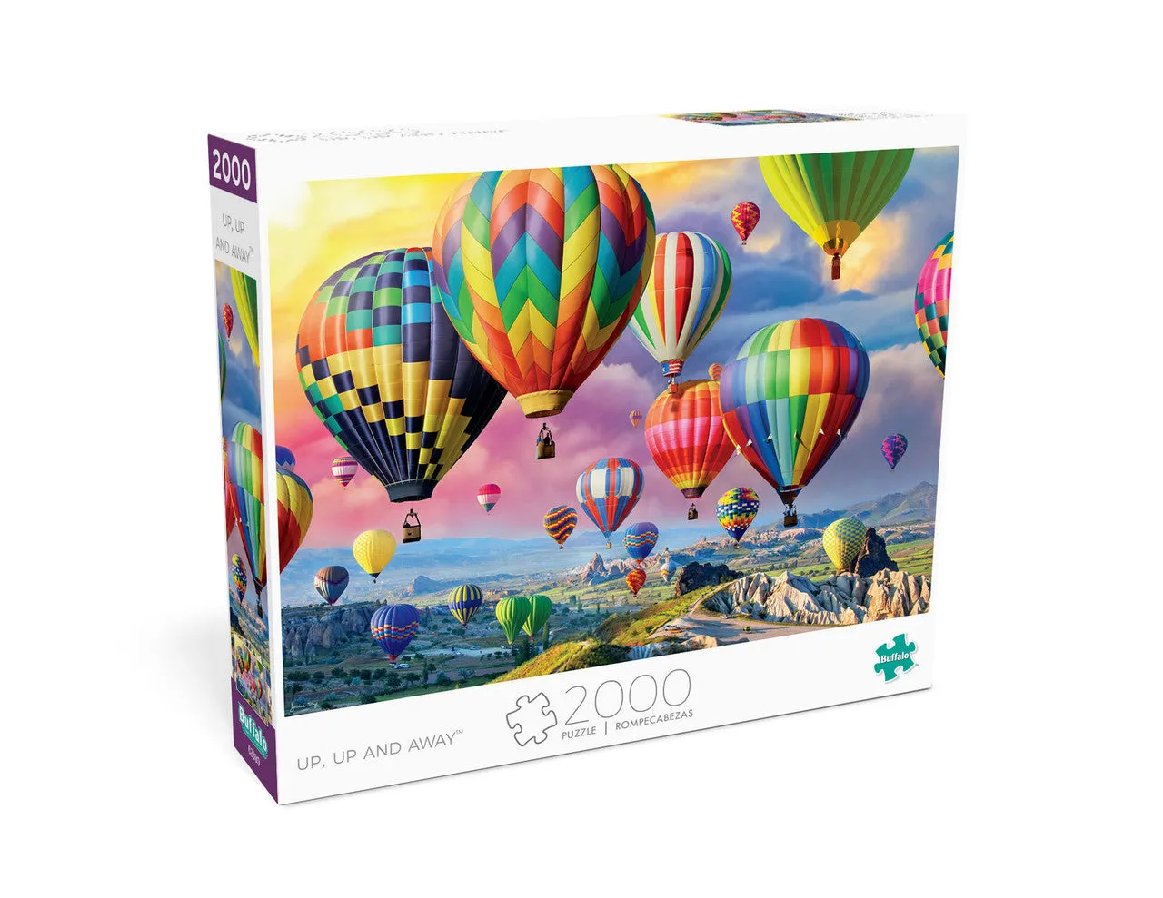 Buffalo Games Up, Up and Away puslespil 2000 brikker luftballoner