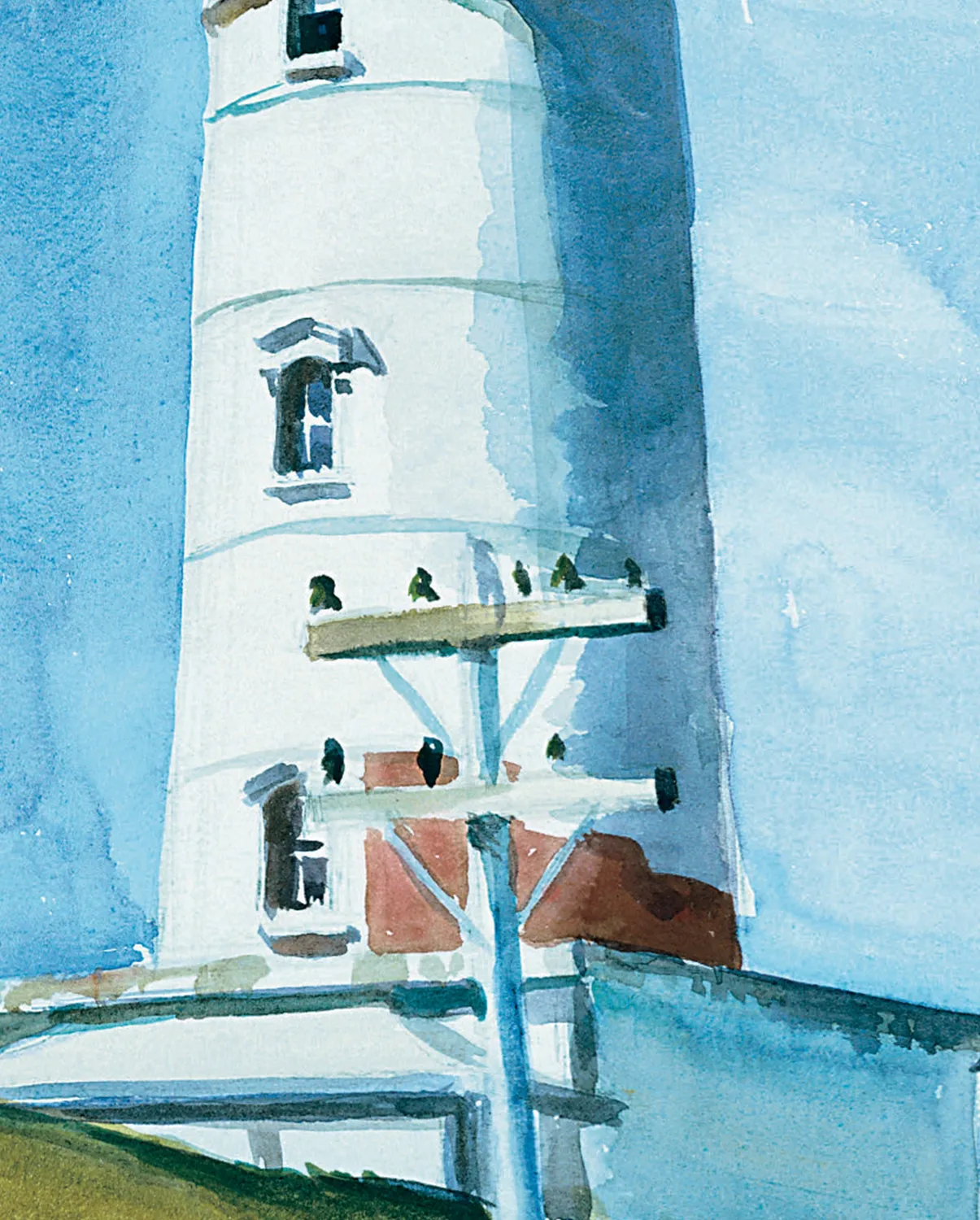 Edward Hopper Light at Two Lights bogmærke kystmotiv