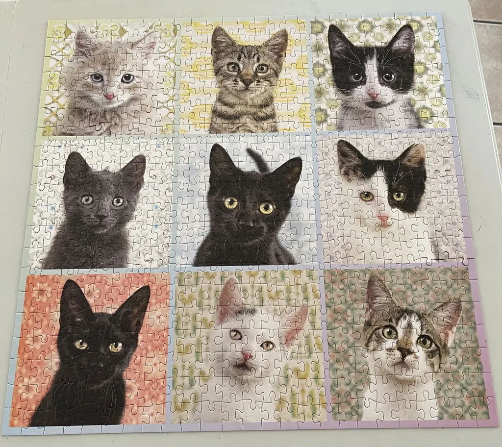 Good Puzzle Co. Cat Portraits 500 puslespil 500 brikker katte