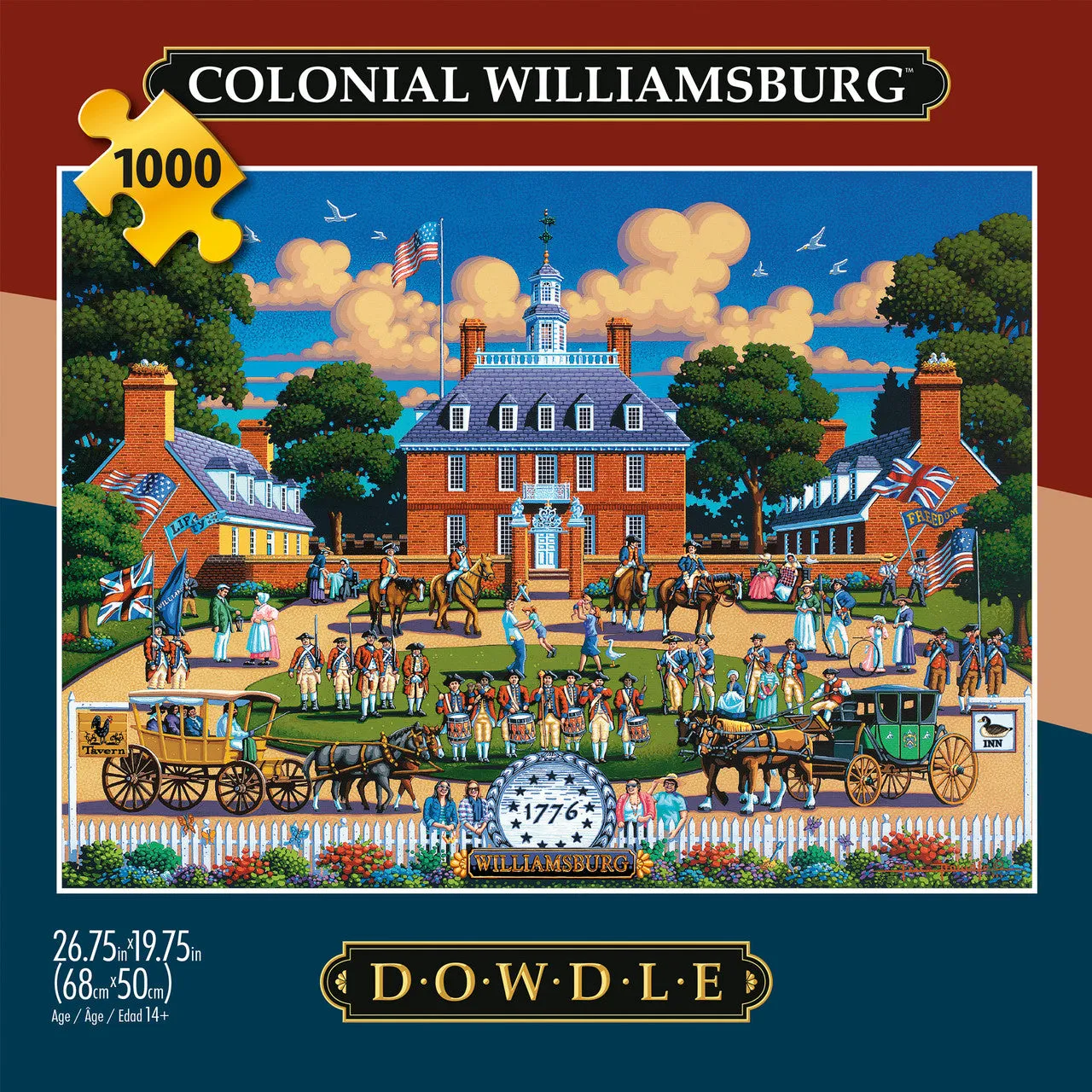 Buffalo Games Eric Dowdle Colonial Williamsburg puslespil 1000 folk-art