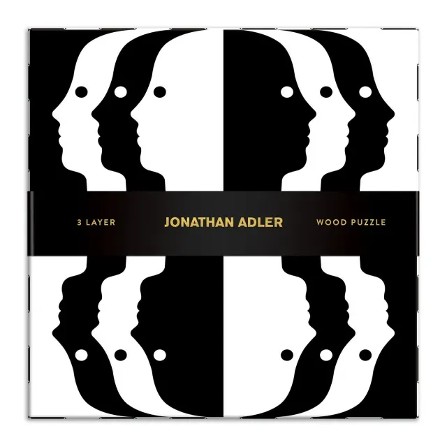 Galison Jonathan Adler Atlas træpuslespil 3 sæt 47 brikker