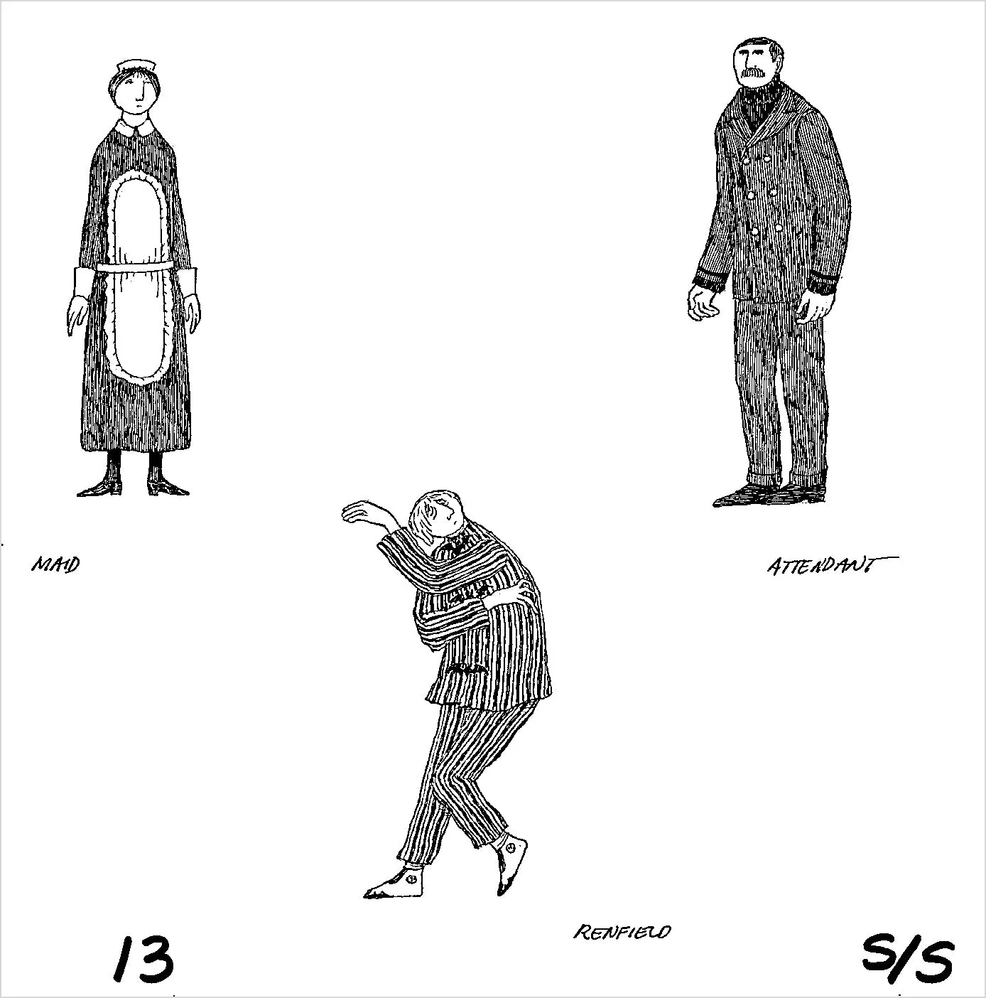 Pomegranate Dracula legeteater – Edward Gorey model