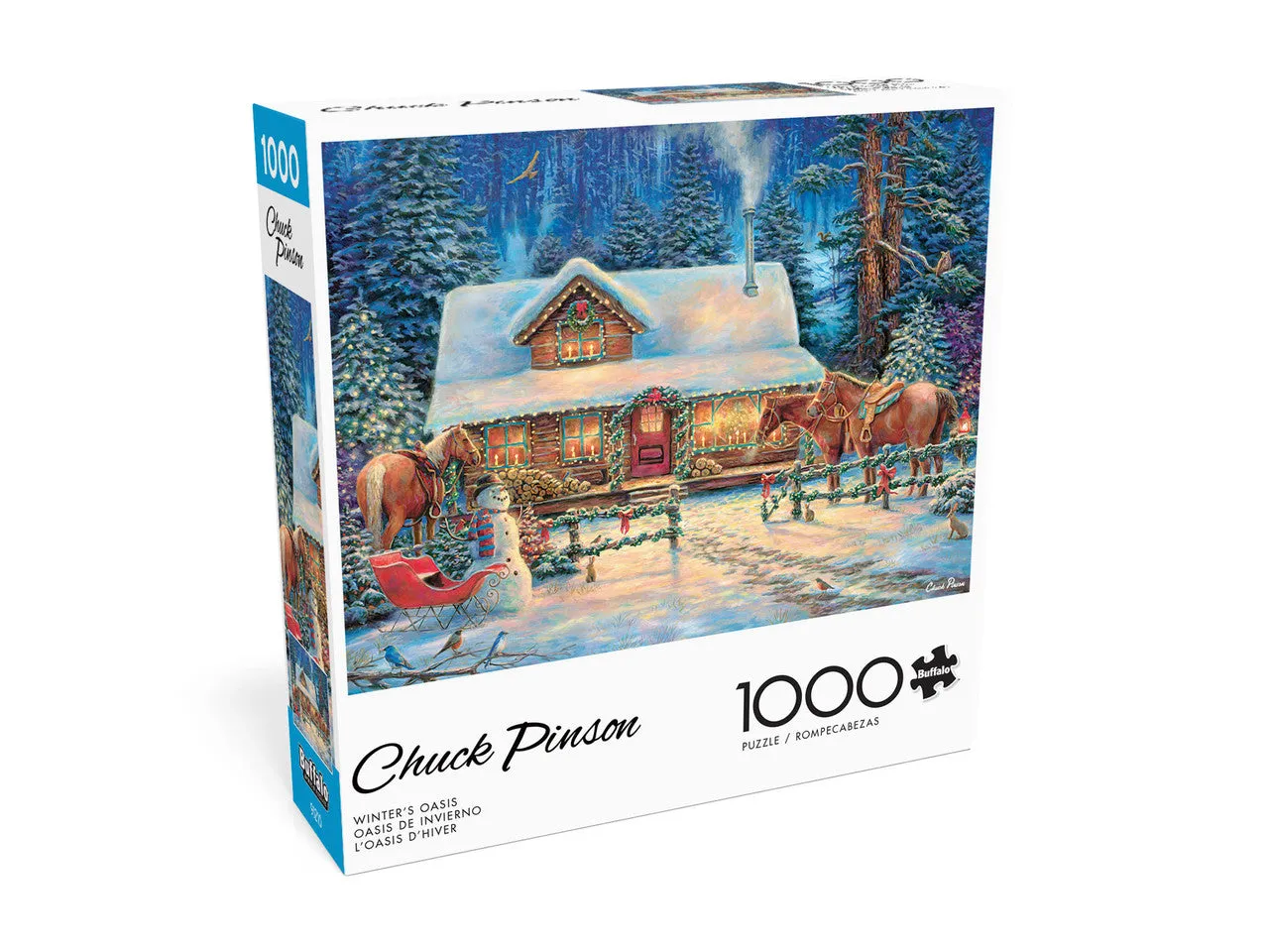 Buffalo Games Escapes Winter's Oasis puslespil 1000 brikker vinter