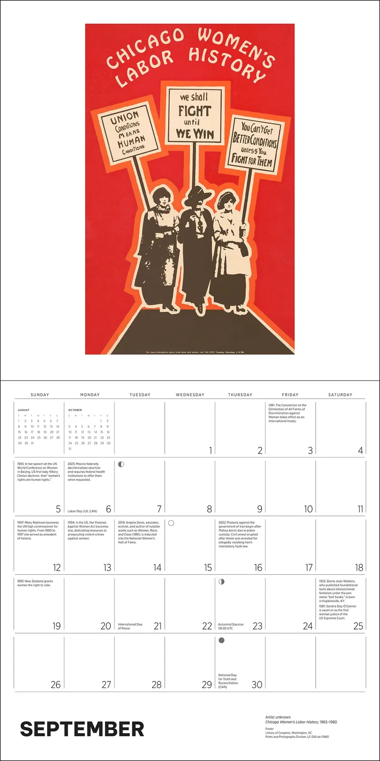 Pomegranate The Fight for Womens Rights 2027 vægkalender historie