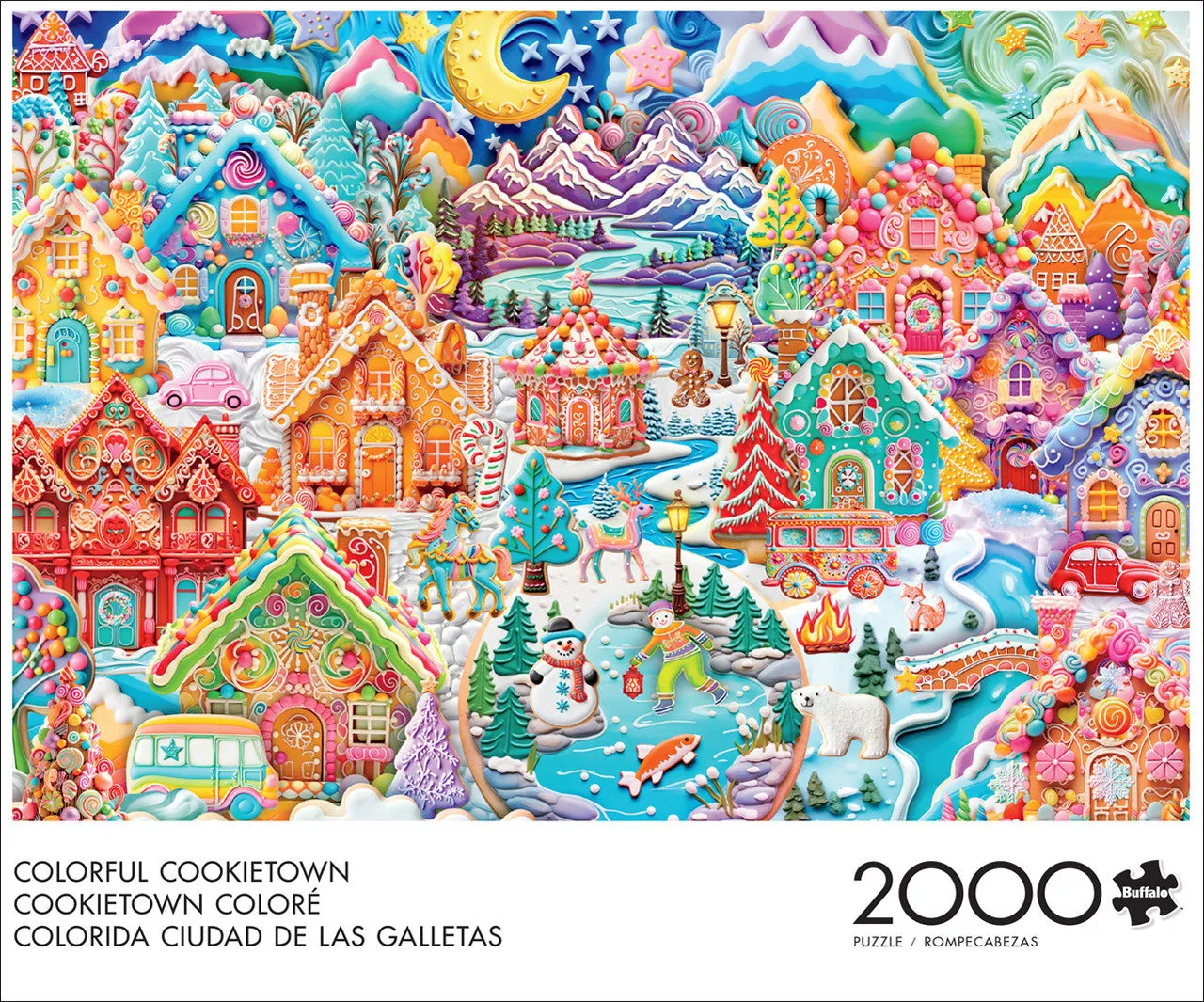 Buffalo Games Colorful Cookietown puslespil 2000 brikker jul