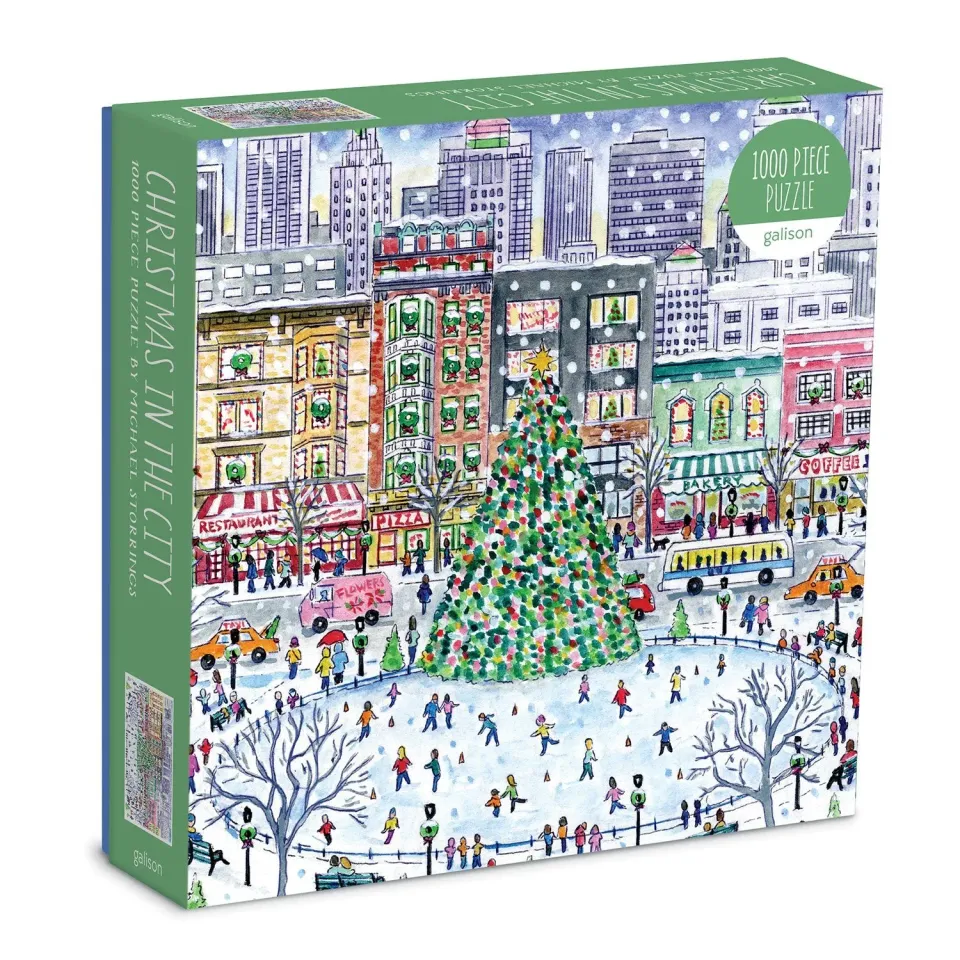 Galison Storrings Christmas in the City puslespil 1000 brikker jul