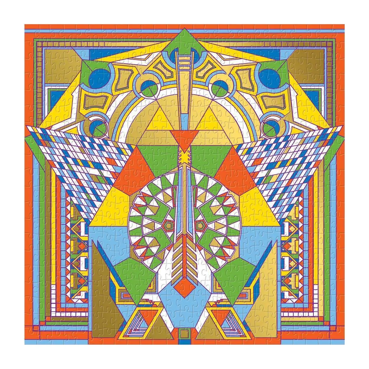 Galison Frank Lloyd Wright Peacock Rug puslespil 500 brikker folie