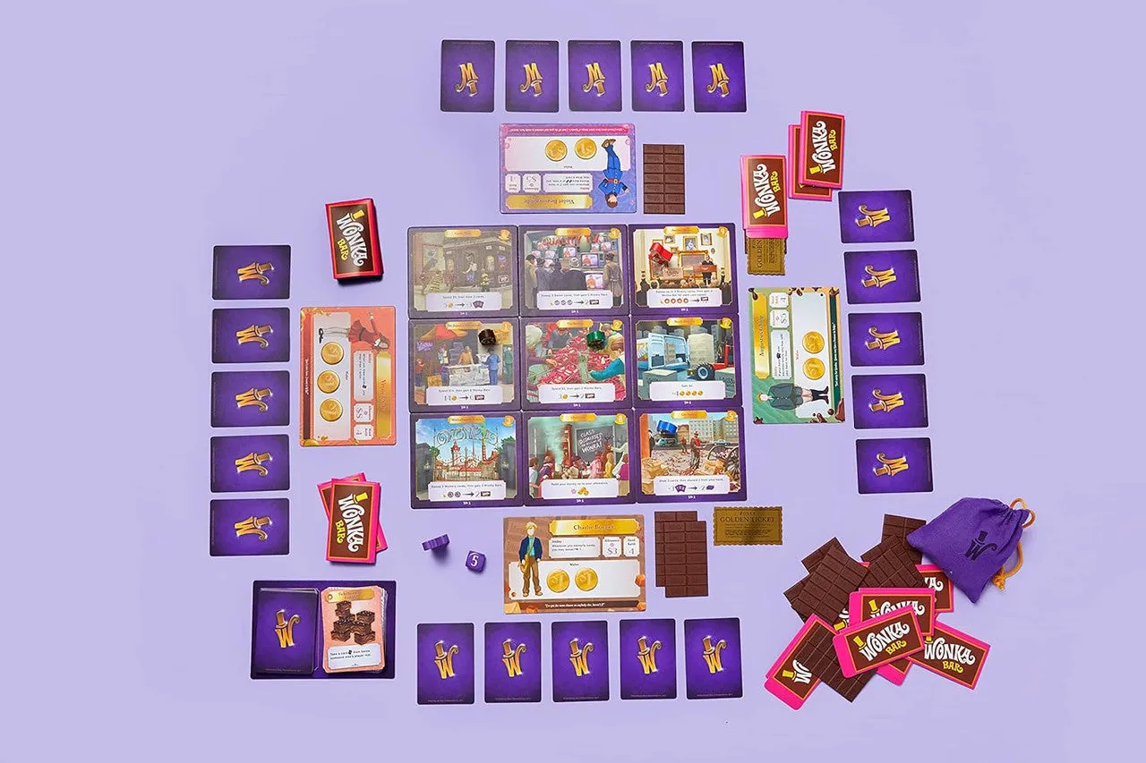 Buffalo Games Golden Ticket brætspil Willy Wonka dansk