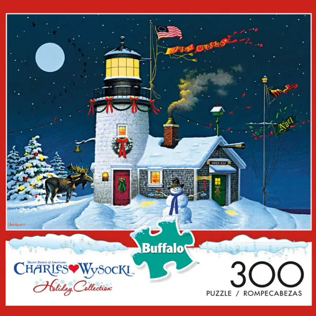 Buffalo Games Charles Wysocki Take Out Window puslespil 300 brikker jul