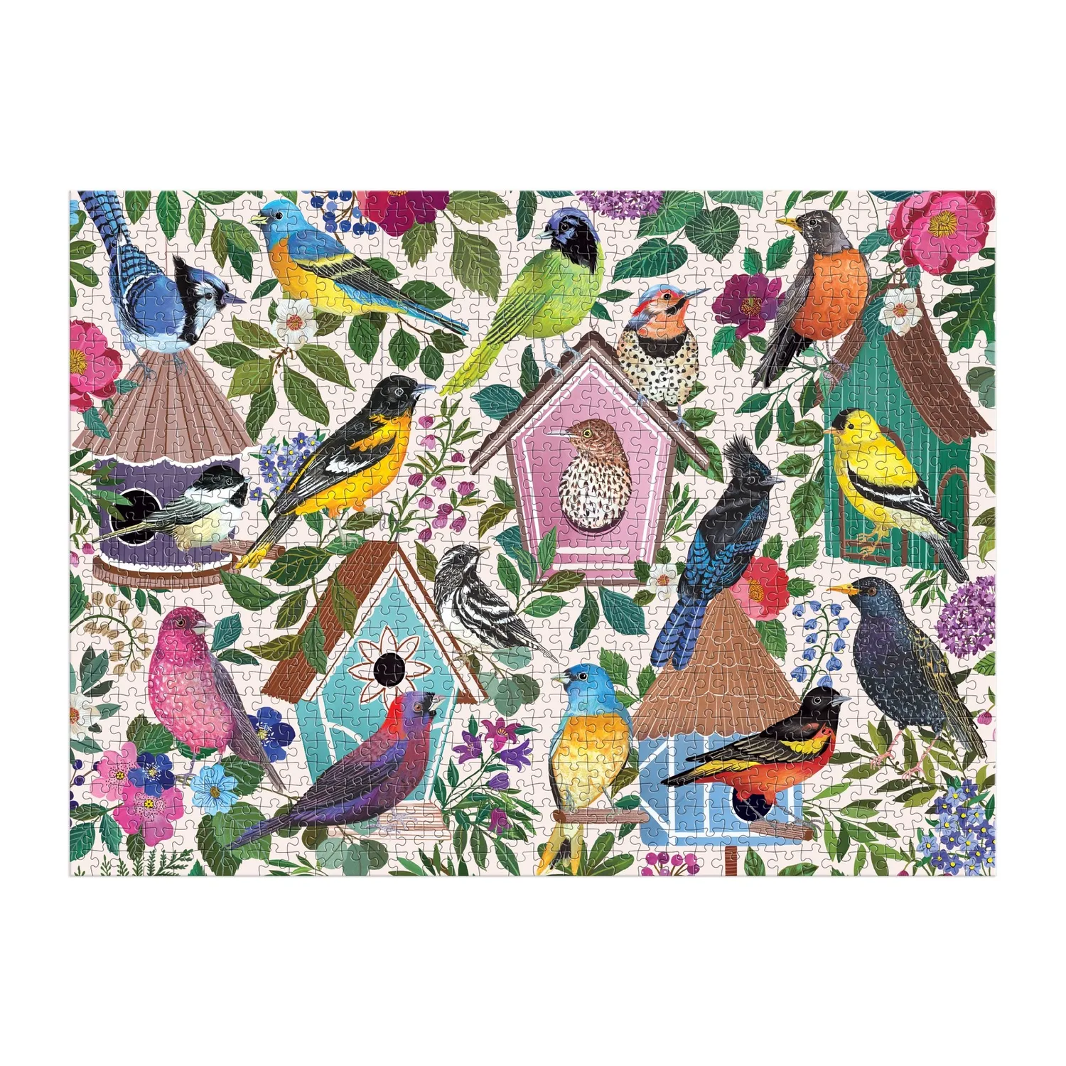 Good Puzzle Co. Birdhouse Lane puslespil 1000 brikker fuglehuse