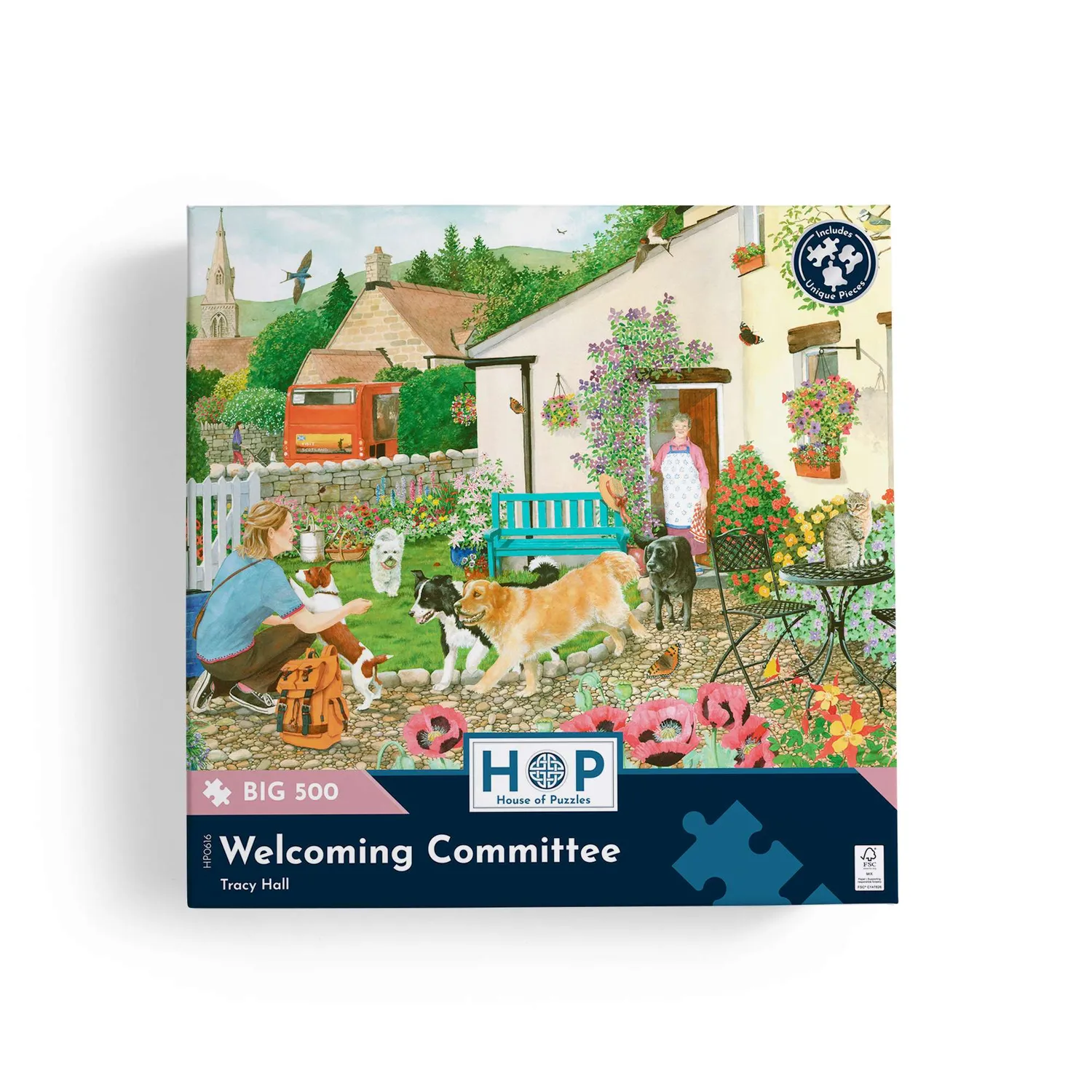 House of Puzzle Welcoming Committee BIG 500 puslespil blomster