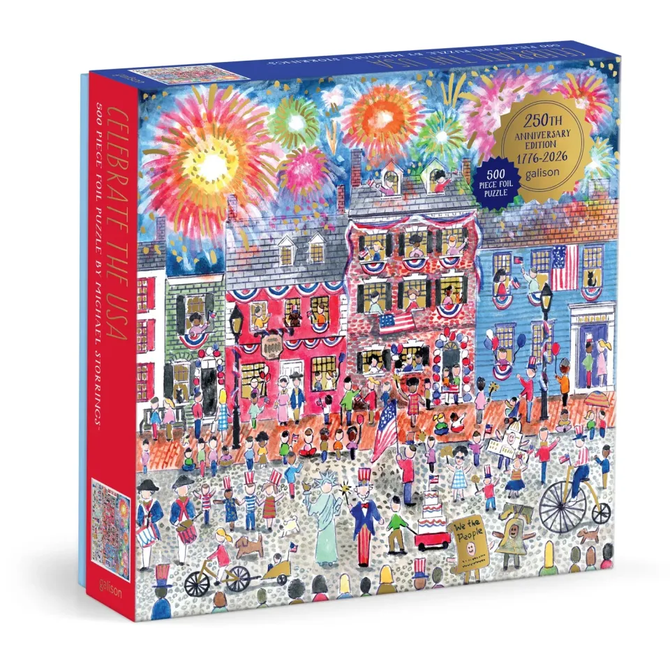 Good Puzzle Co. Michael Storrings Celebrate USA puslespil 500 folie