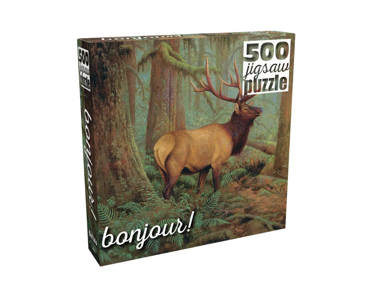 Buffalo Games Bonjour Forest King puslespil 500 brikker – hjort