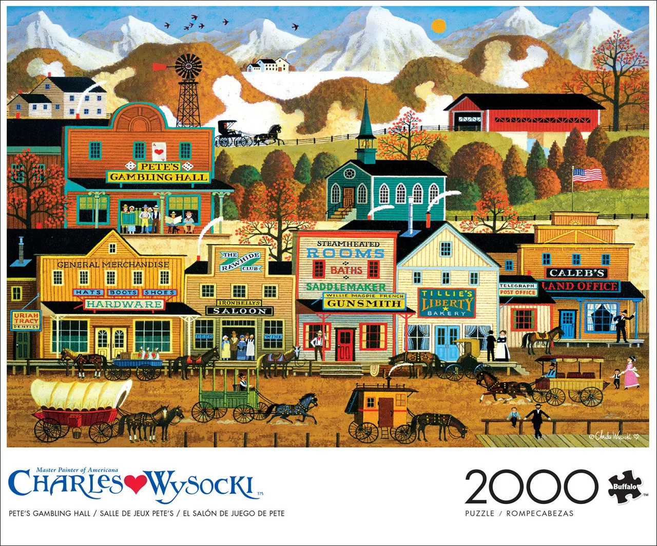 Buffalo Games Wysocki Pete's Gambling Hall puslespil 2000 brikker