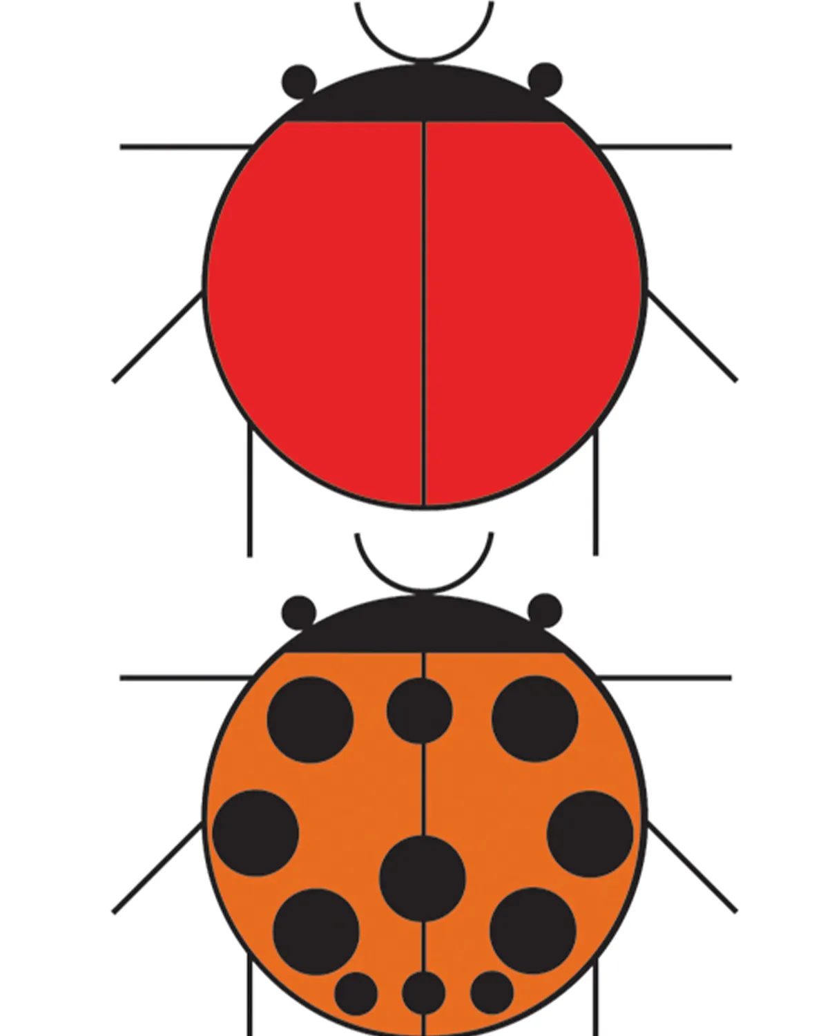 Pomegranate Charley Harper Ladybug Sampler bogmærke mariehøne