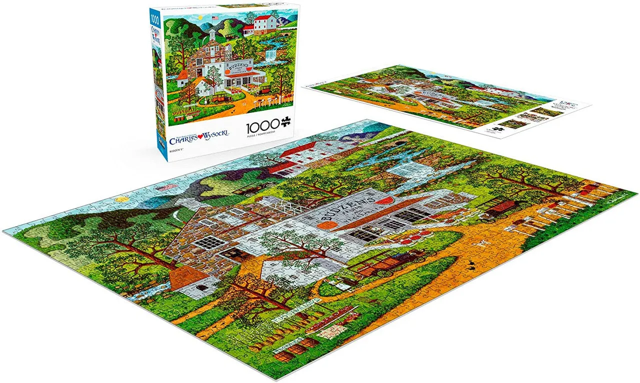 Buffalo Games Charles Wysocki Budzens puslespil 1000 brikker købmand