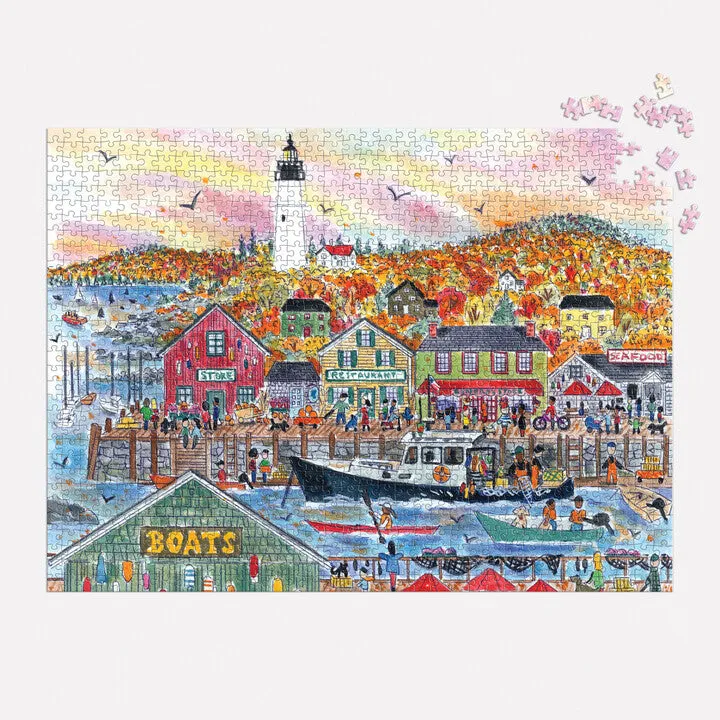 Good Puzzle Co. Autumn by the Sea puslespil 1000 efterår