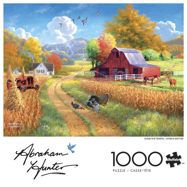 Buffalo Games Abraham Hunter Season Thankful puslespil 1000 efterår