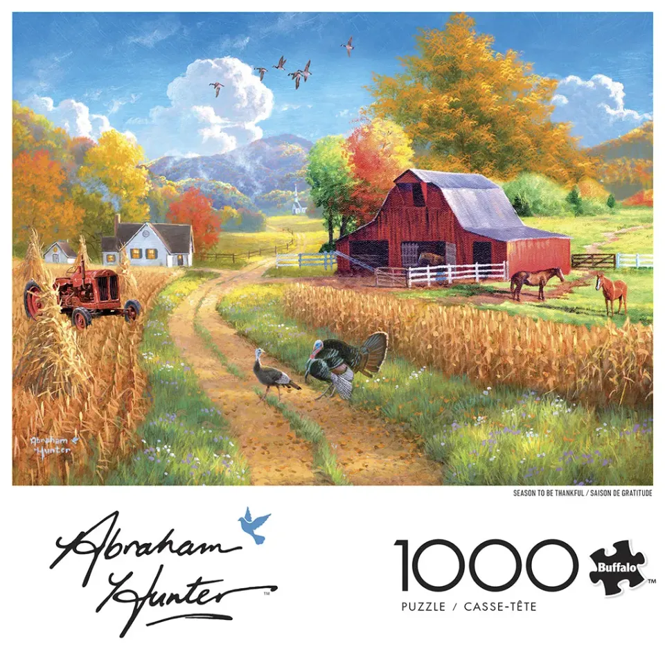 Buffalo Games Abraham Hunter Season Thankful puslespil 1000 efterår