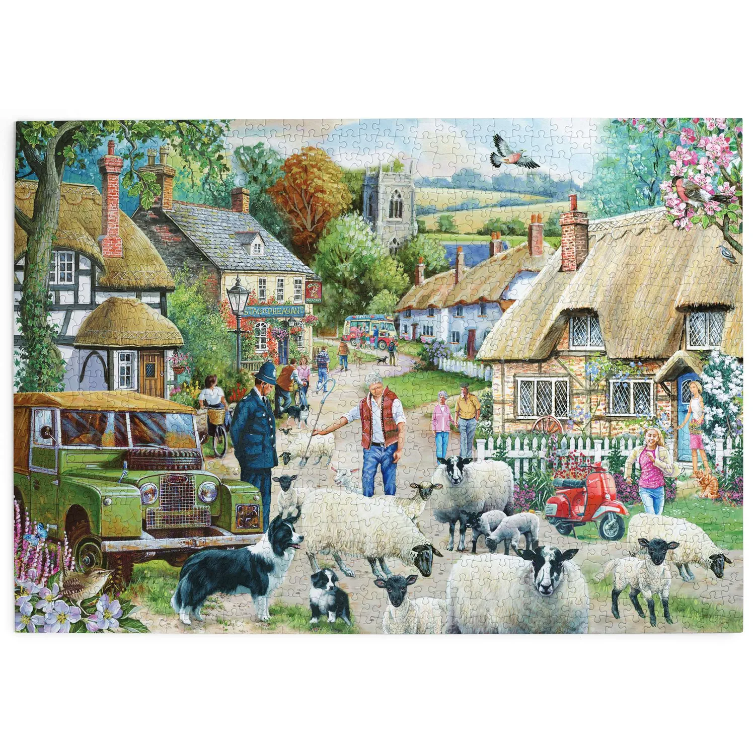 House of Puzzles Where Are Ewe Going puslespil 1000 brikker får