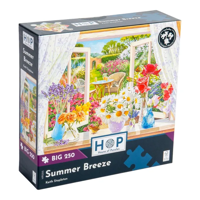 House of Puzzles Summer Breeze puslespil BIG 250 brikker blomster