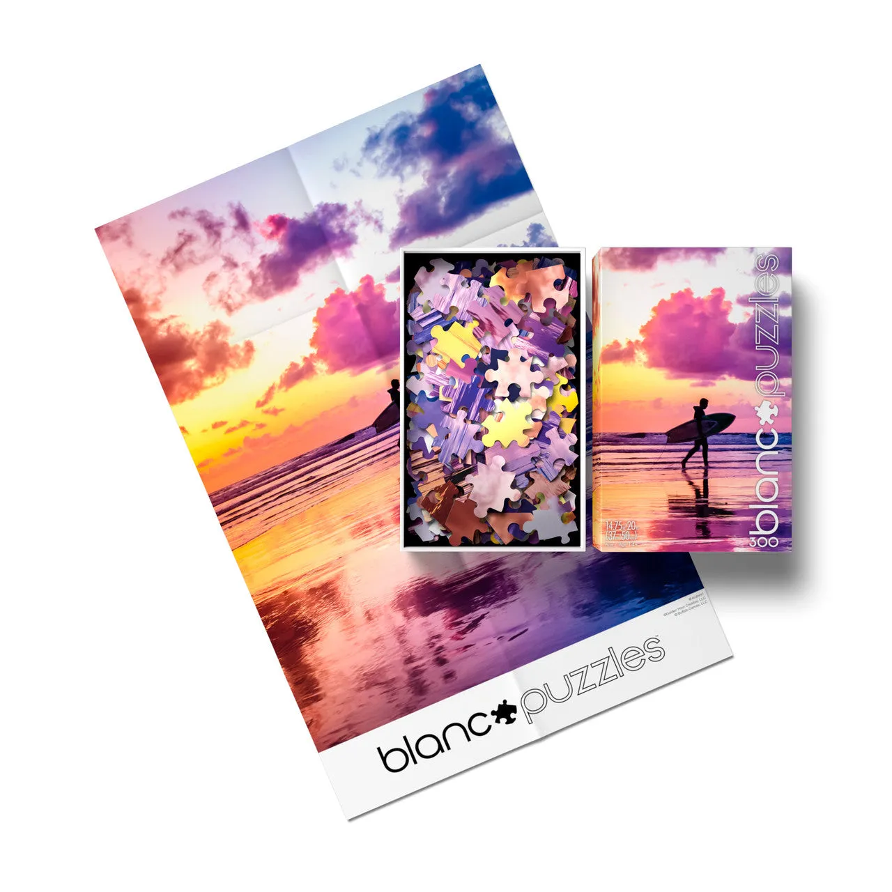 Buffalo Games blanc Sunset Surfer puslespil 300 brikker strand