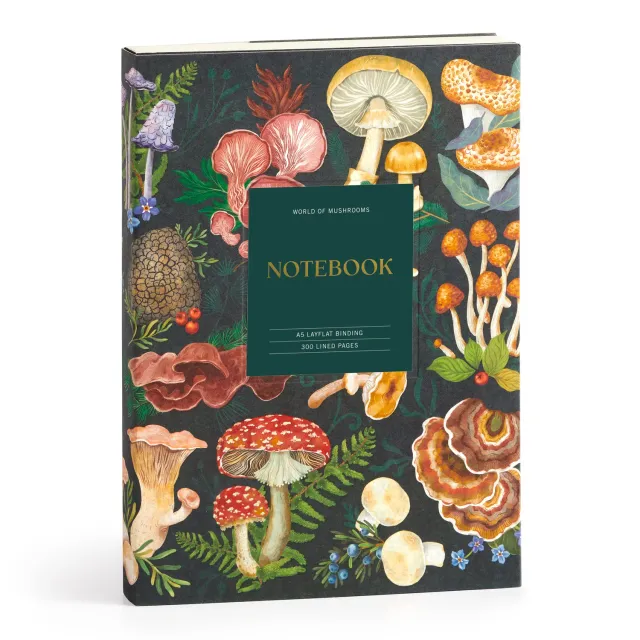 Good Puzzle Co. World of Mushrooms notesbog A5 linjeret svampe