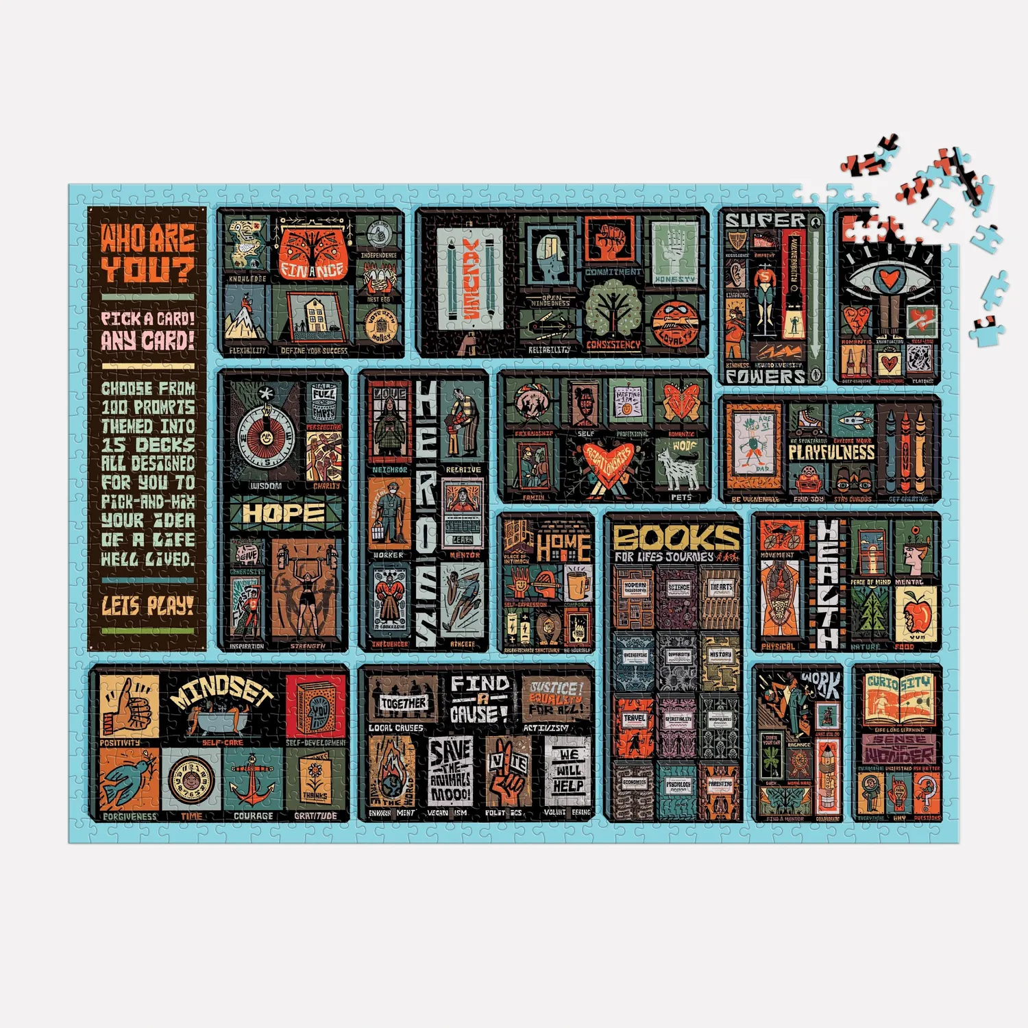 Good Puzzle Co. Who Are You puslespil 1000 brikker plakat