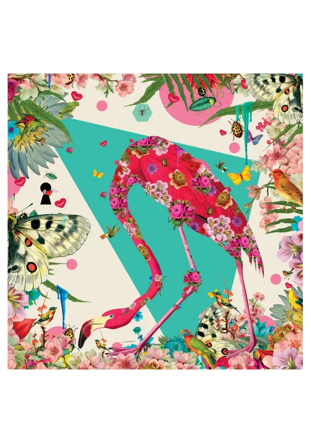 Pomegranate Krovblit Flamingo fødselsdagskort enkelt