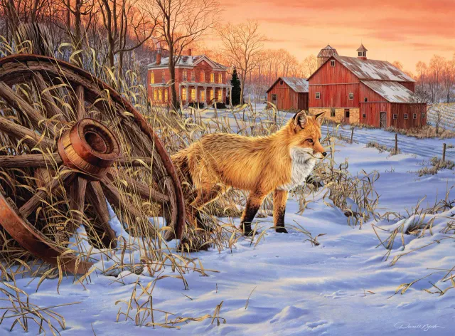 Buffalo Games Darrell Bush Hiding Place puslespil 1000 brikker natur