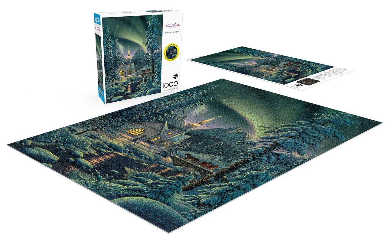 Buffalo Games Kim Norlien Light of the World puslespil 1000 brikker vinter