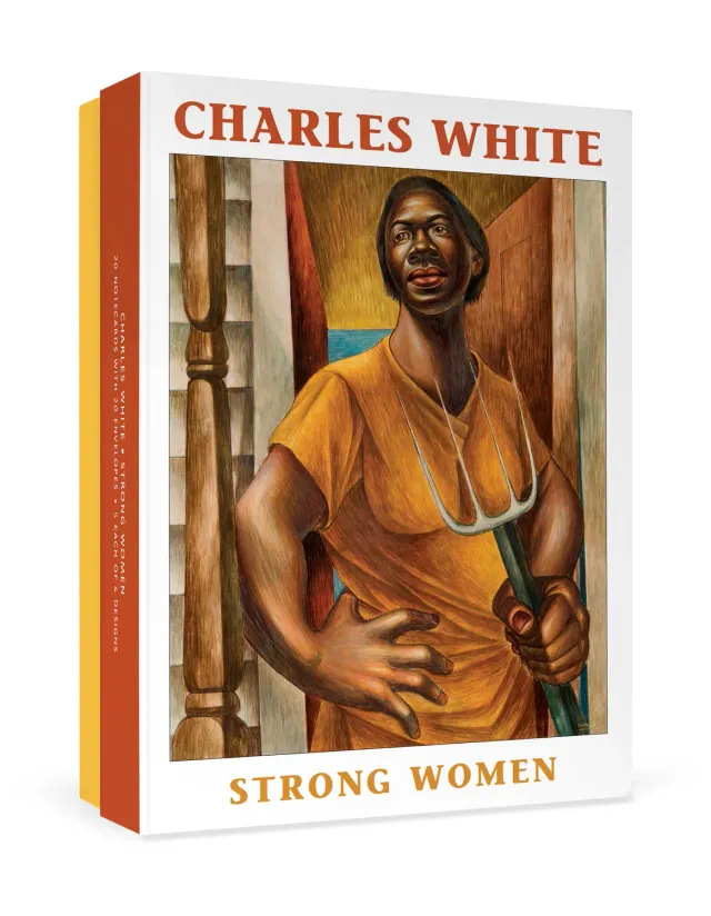 Pomegranate Charles White Strong Women kortæske 20 brevkort sort kunst