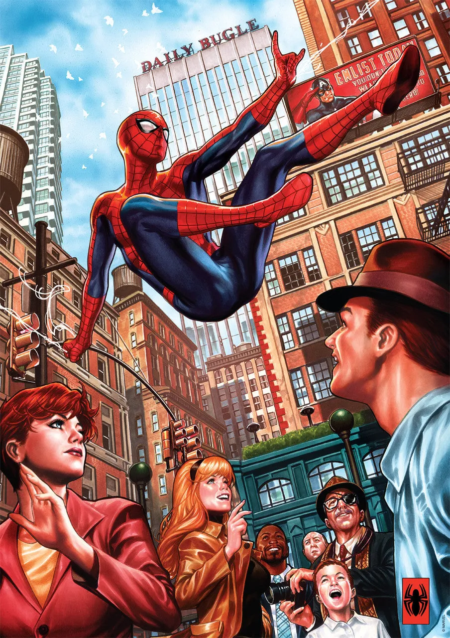 Buffalo Games Marvel Spider-Man #24 puslespil 500 brikker retro