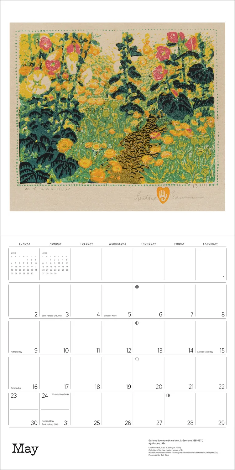 Pomegranate Baumann vægkalender 2027 landskaber