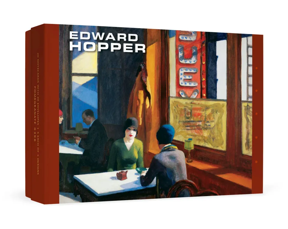Pomegranate Edward Hopper kortæske med 20 brevkort
