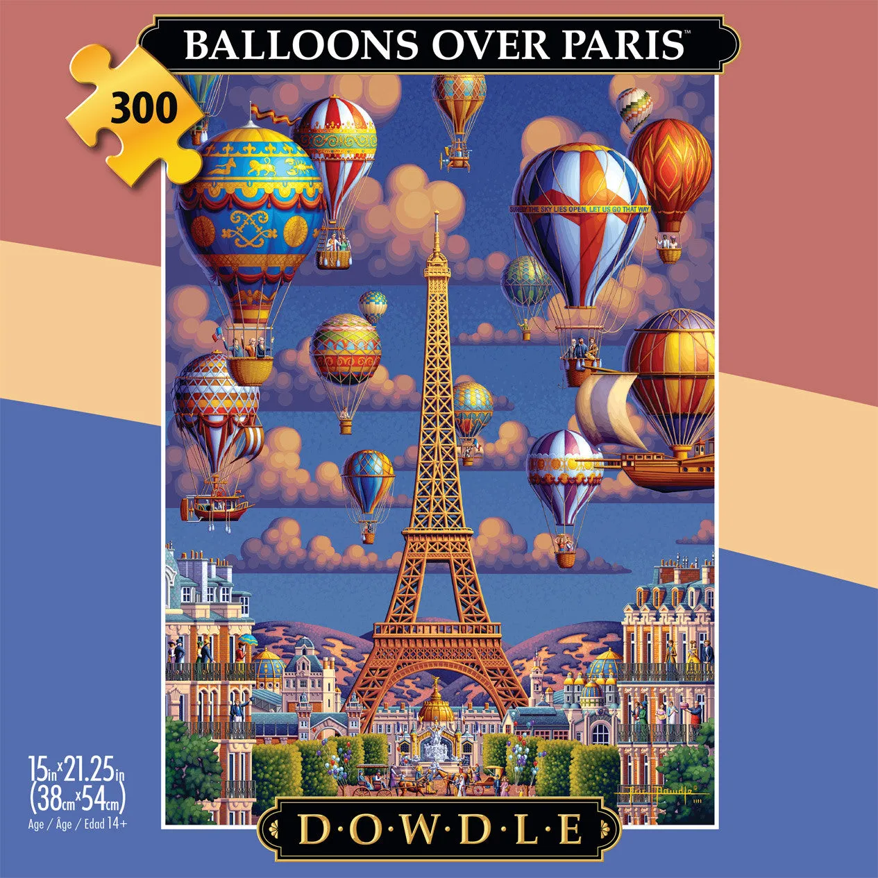 Buffalo Games Balloons Over Paris puslespil 300 brikker large