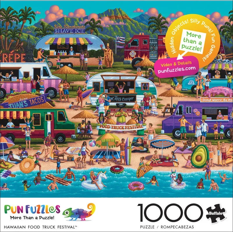 Buffalo Games Pun Fuzzles Hawaiian Food Truck puslespil 1000 brikker