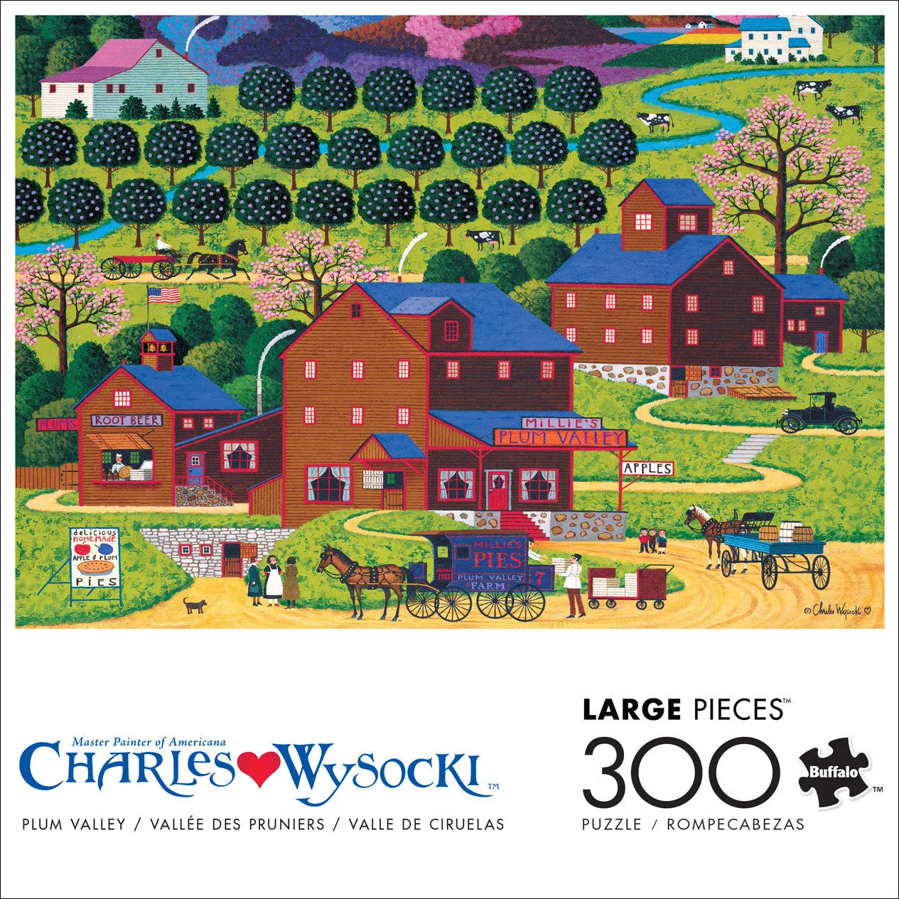 Buffalo Games Charles Wysocki Plum Valley 300 puslespil large
