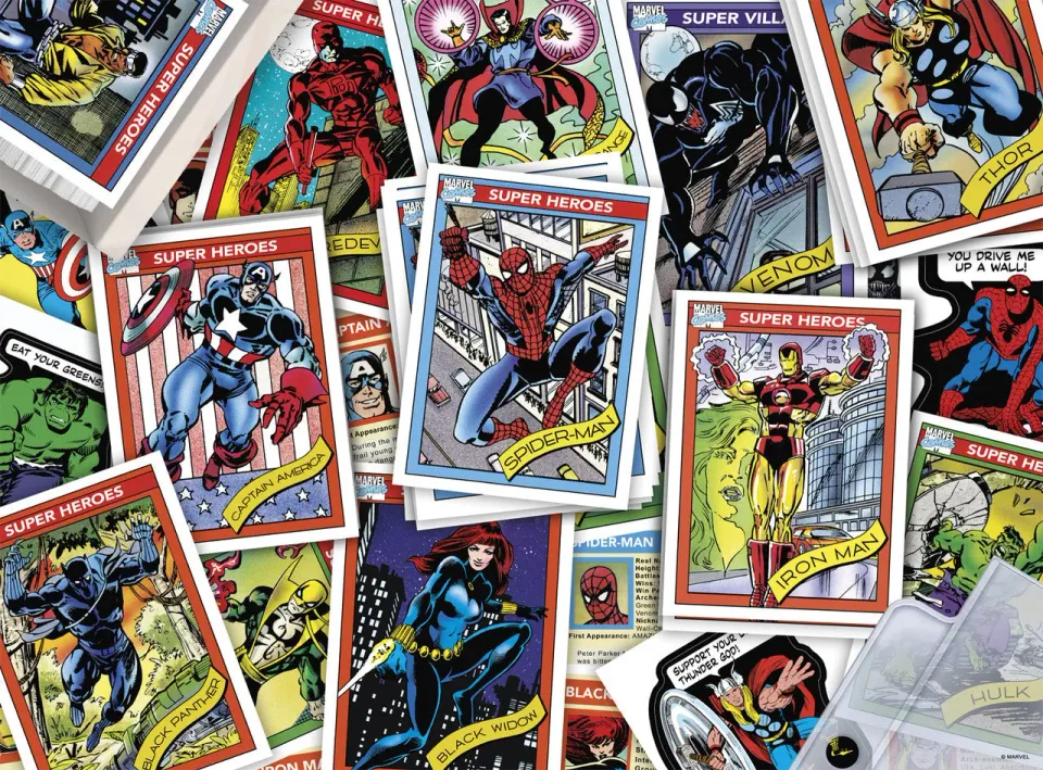 Buffalo Games Marvel Trading Cards puslespil 1000 brikker collage