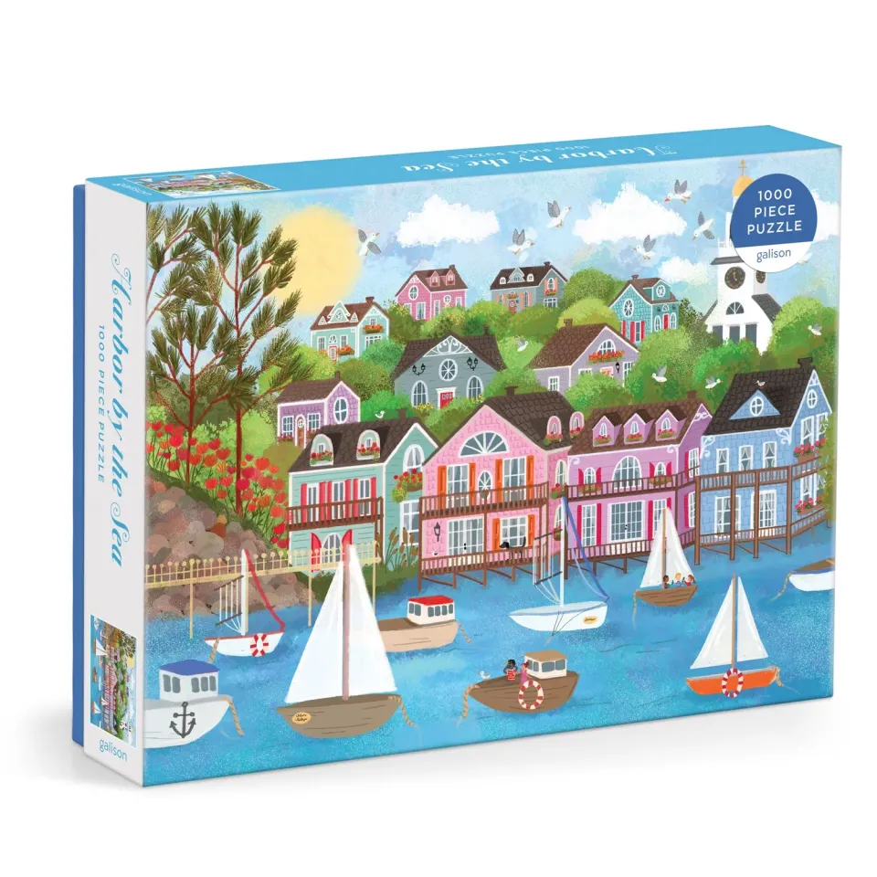 Good Puzzle Co. Joy Laforme Harbor by the Sea 1000 brikker puslespil kyst