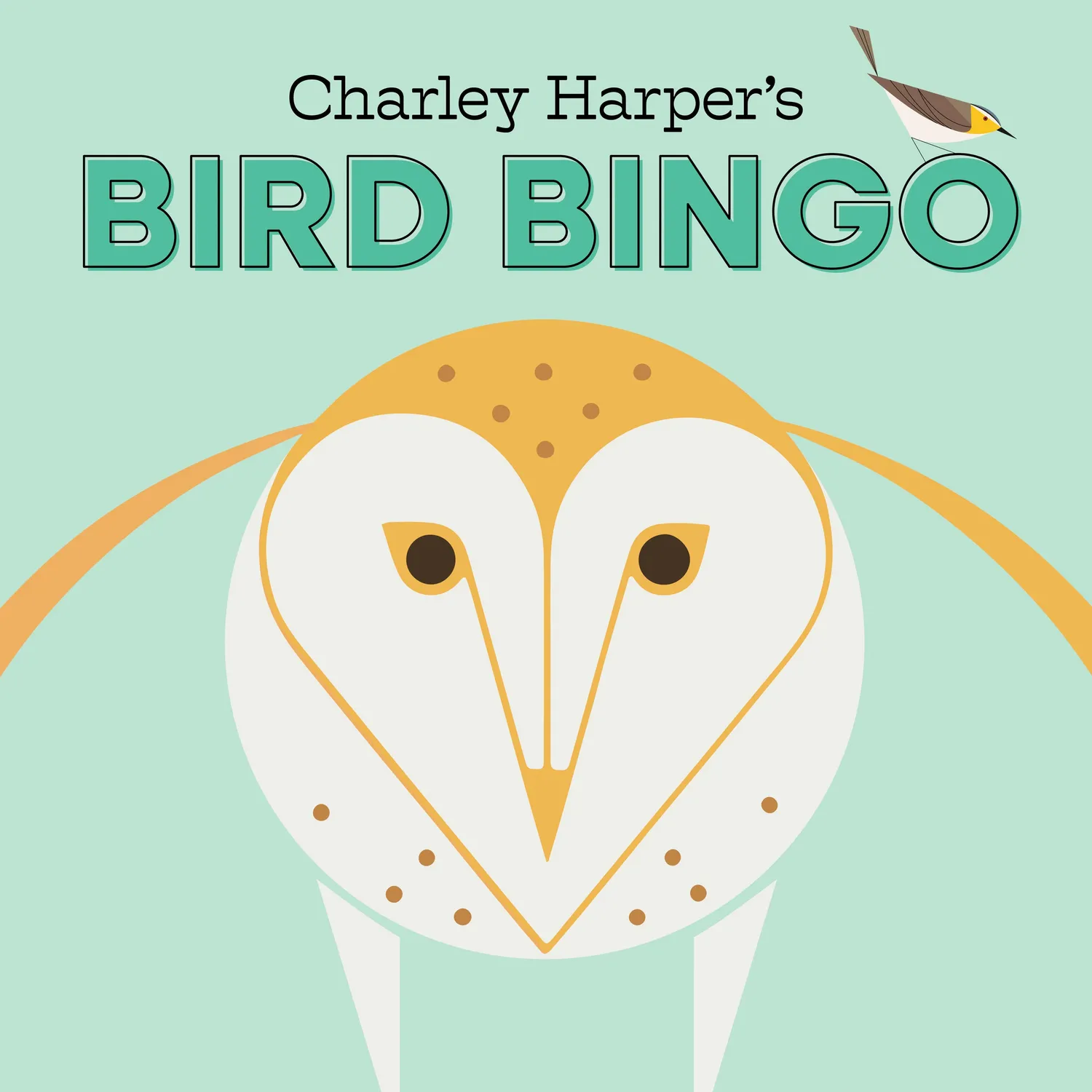 Pomegranate Charley Harper Bird Bingo brætspil 64 fugle