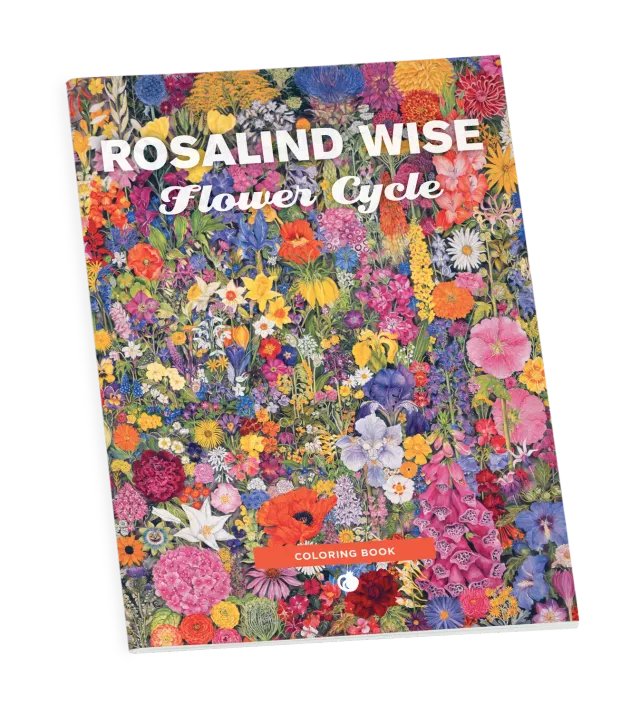 Pomegranate Rosalind Wise Flower Cycle malebog blomster