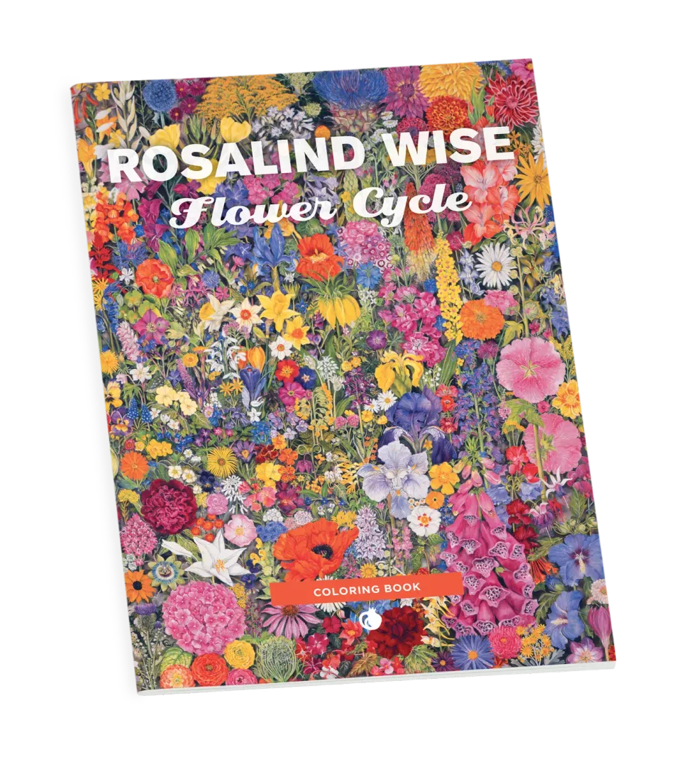 Pomegranate Rosalind Wise Flower Cycle malebog blomster