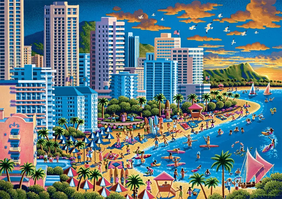 Buffalo Games Eric Dowdle Waikiki puslespil 300 brikker