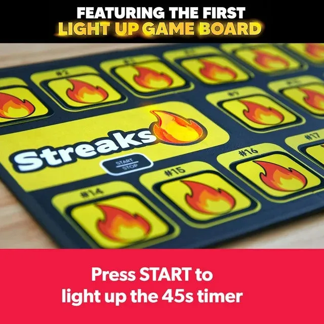 Buffalo Games Streaks selskabsspil familiespil med lys