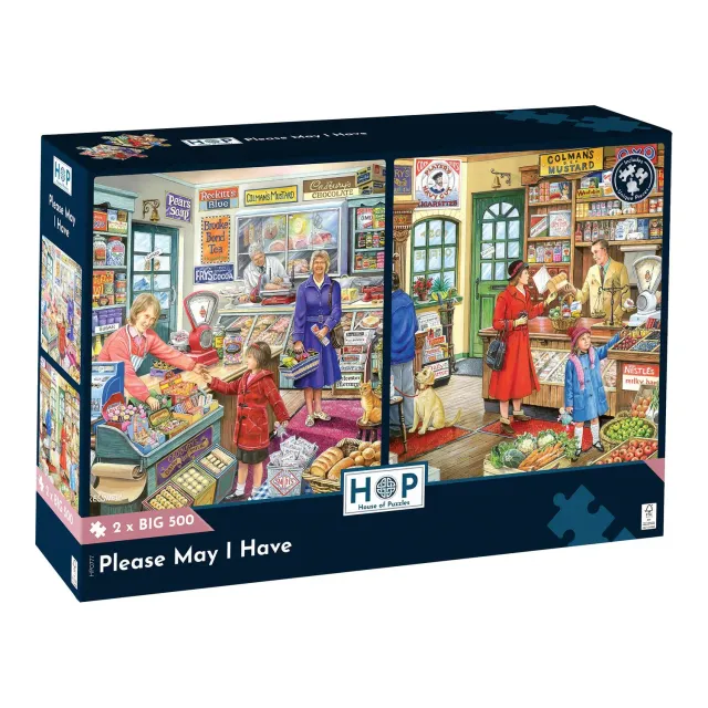 House of Puzzle Please May I Have puslespil 2x500 nostalgi