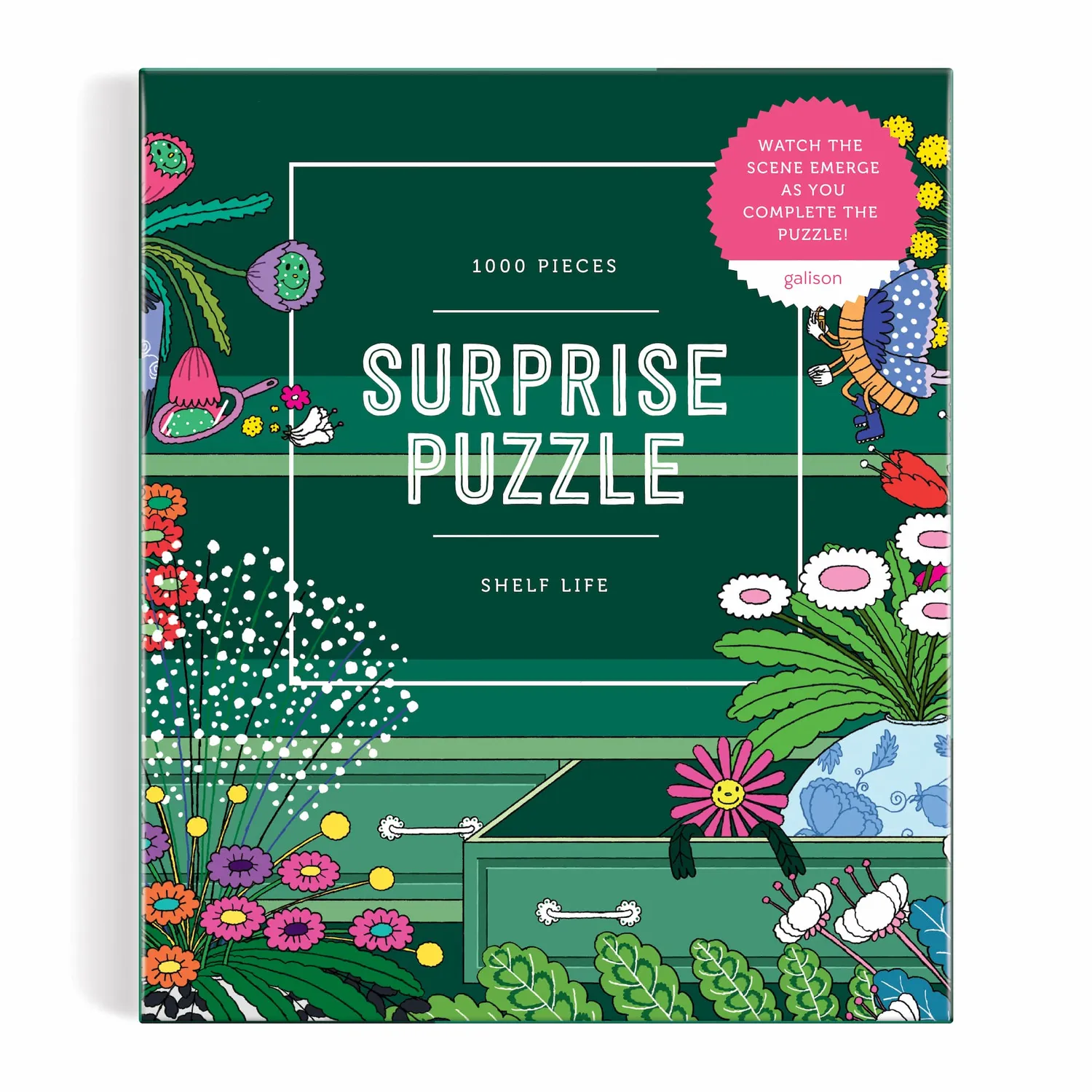Good Puzzle Co. Shelf Life puslespil 1000 brikker overraskelse