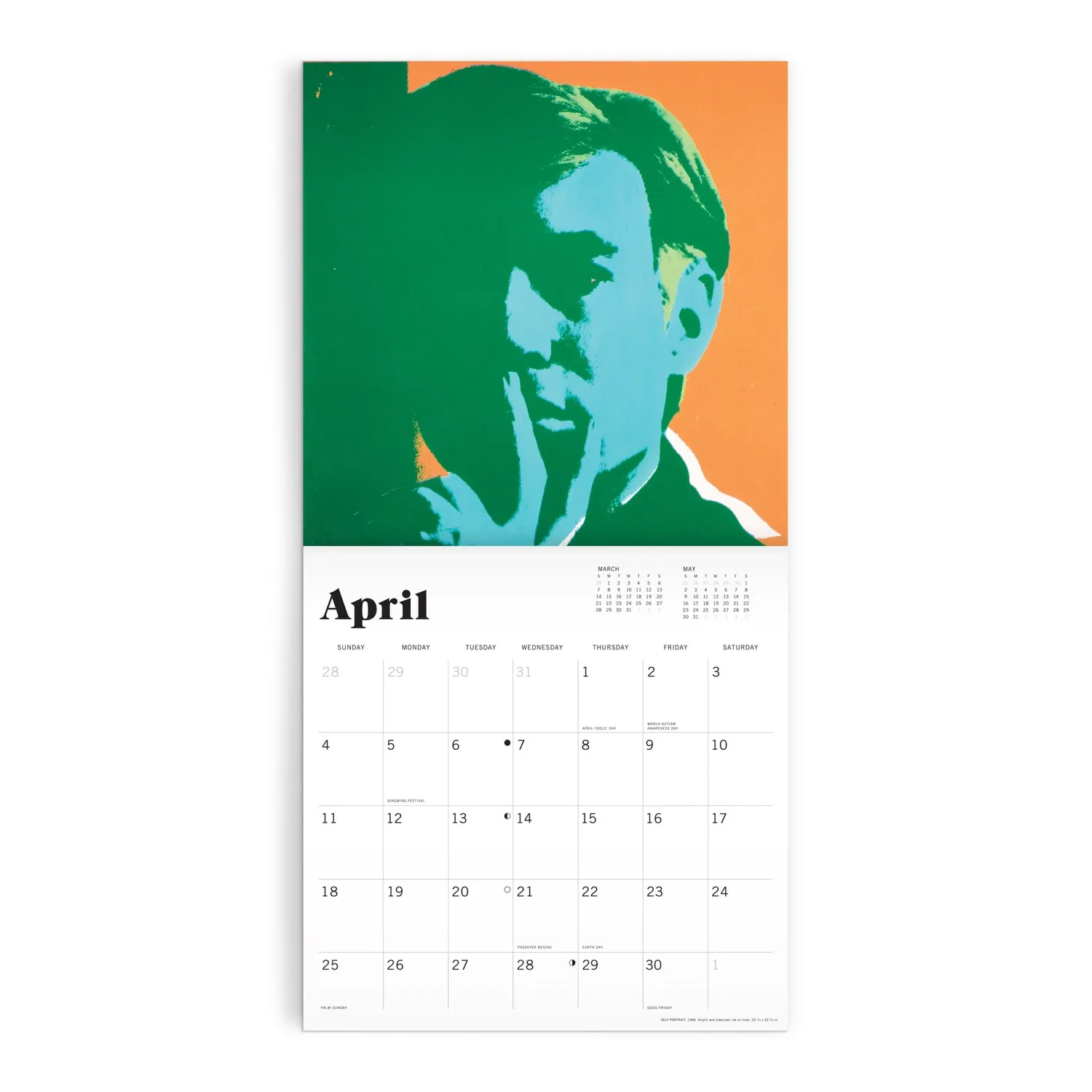 Good Puzzle Co. Andy Warhol 12 x 12 Wall Calendar 2027 vægkalender pop art