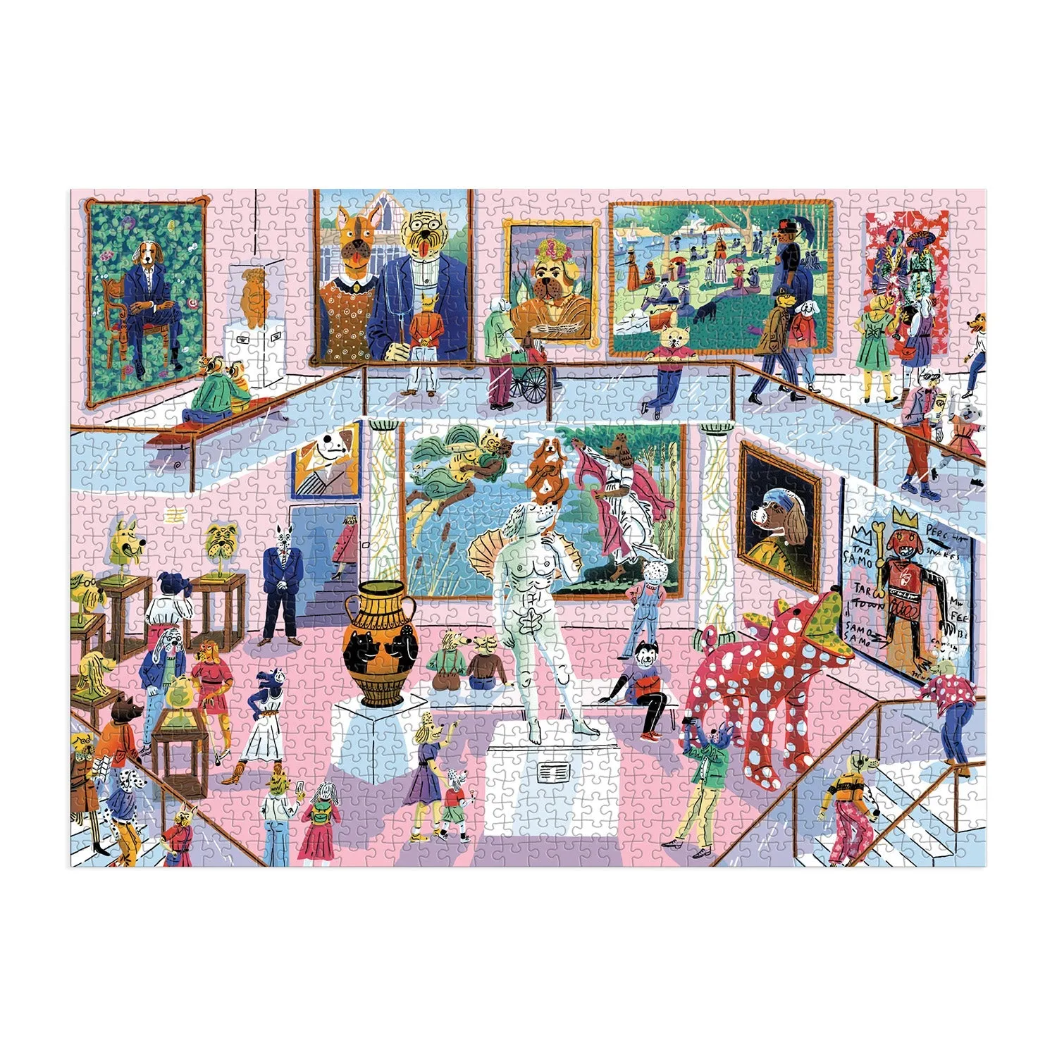 Good Puzzle Co. Dog Gallery puslespil 1000 brikker hunde